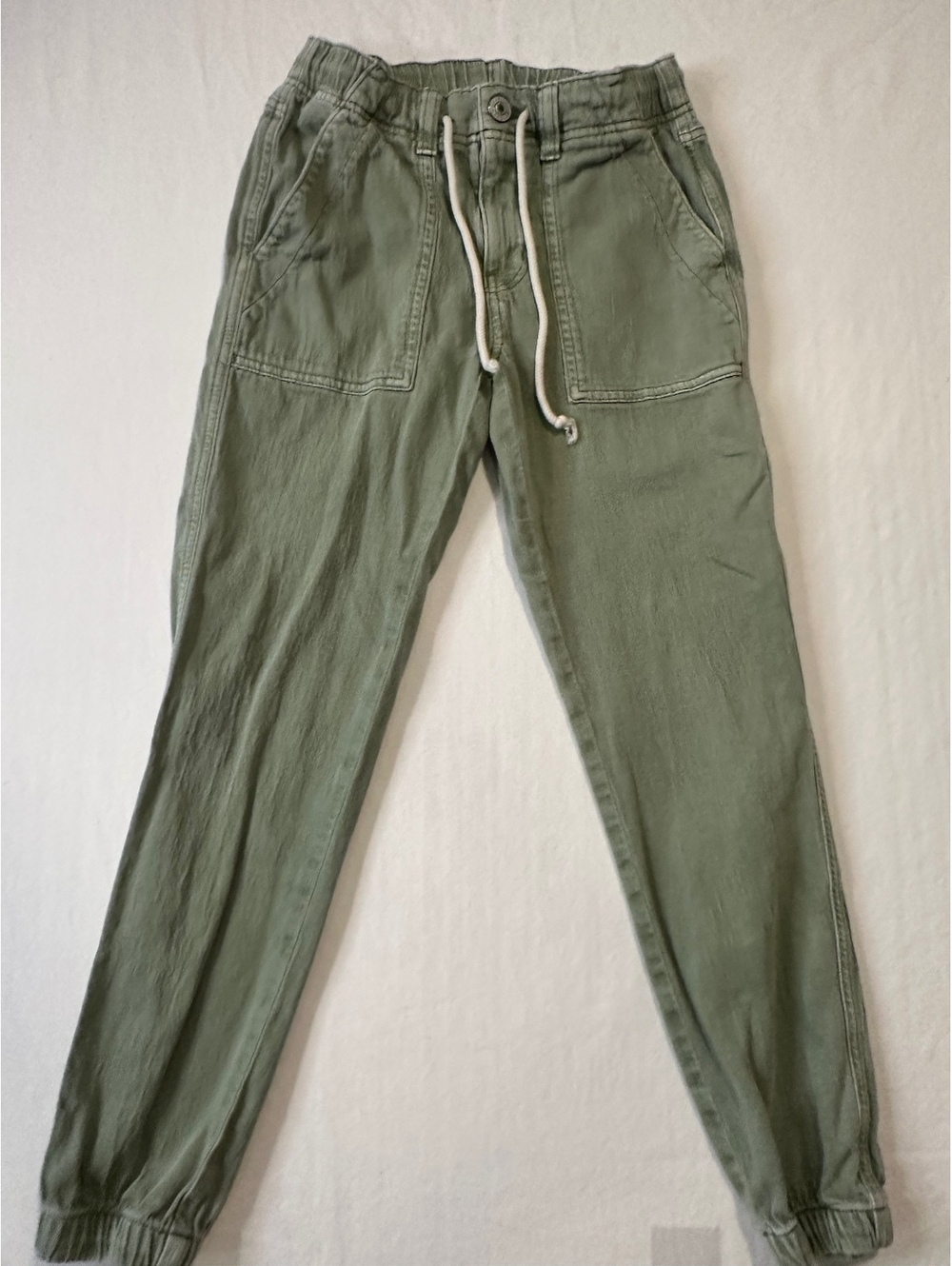 American Eagle 00 Regular Green Jogger Soft Denim Pants Y2K